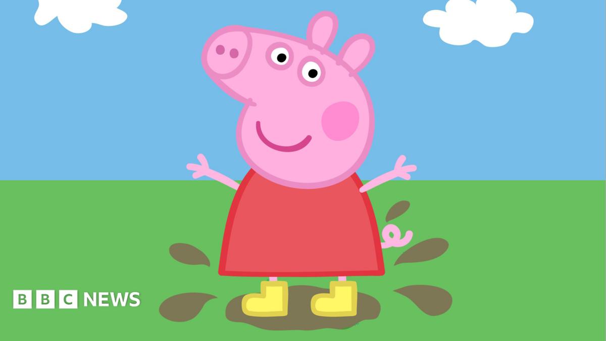 The Peppa Pig character seen in the TV show