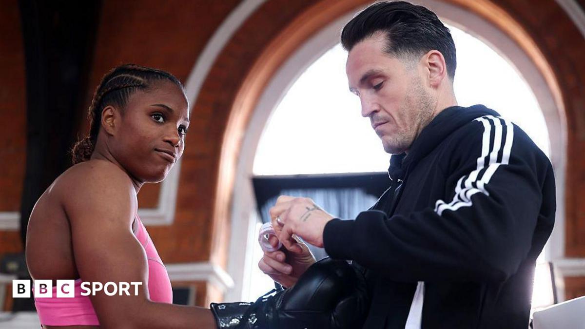 Shane McGuigan wraps Caroline Dubois' hands