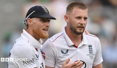 Former England captain Ben Stokes and pace bowler Gus Atkinson