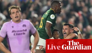 South Africa 42-28 Scotland: Nations Championship rugby – live | Nations Championship