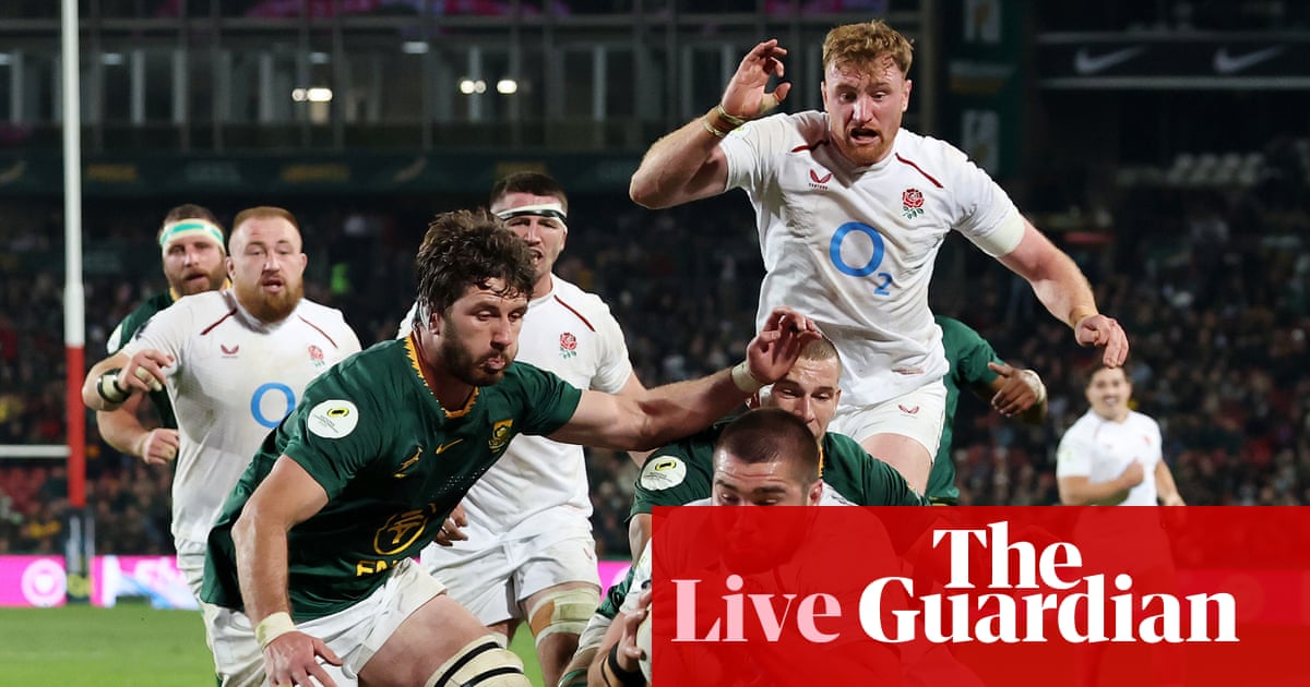 South Africa v England: Nations Championship rugby union – live | Nations Championship