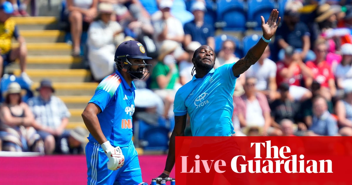England v India: second men’s one-day cricket international – live | Cricket