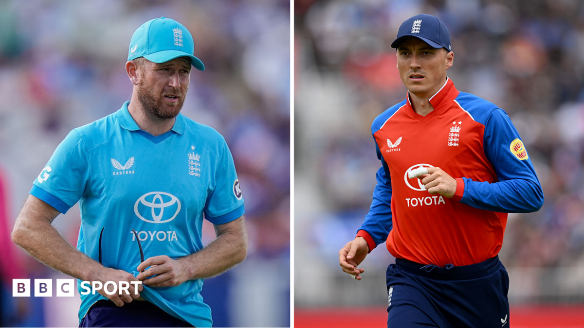 Liam Dawson (left) and Tom Banton (right) in action for England