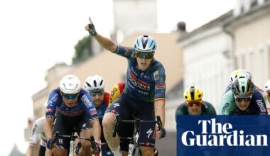 Tim Merlier surges to Tour de France 2026 hat-trick on stage 12 but crash hits sprinters | Tour de France 2026