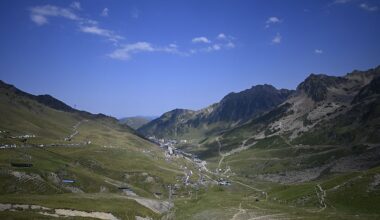Illustration picture taken during stage 6 of the 2026 Tour de France cycling race, a stage of 186 km from Pau to Gavarnie-Gedre, on Thursday 09 July 2026. The 113th edition of the Tour de France starts on Saturday 4 July in Barcelona, Spain, and will finish in Paris, France on the 26th of July. BELGA PHOTO POOL BERNARD PAPON (Photo by POOL BERNARD PAPON / BELGA MAG / Belga via AFP)