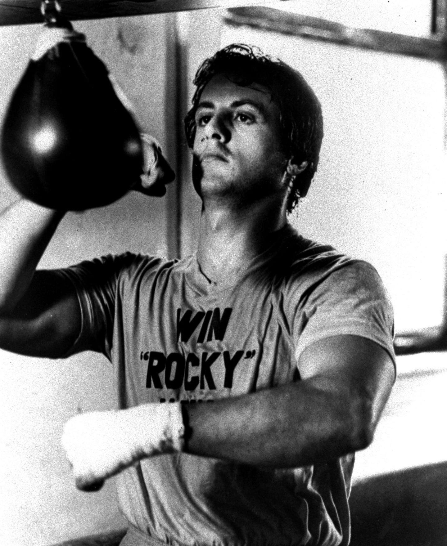 Sylvester Stallone in the 1976 United Artists film "Rocky."