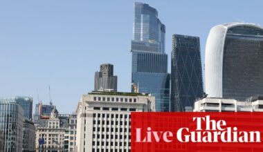 UK service sector shrinks amid Iran war disruption and heatwave; FTSE 100 hits four-month closing high – business live | Business