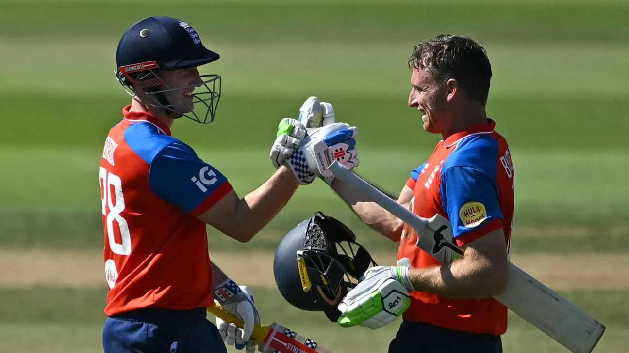 Was Jos Buttler and Harry Brook's 233-run partnership against India a T20I record? - Ask Steven