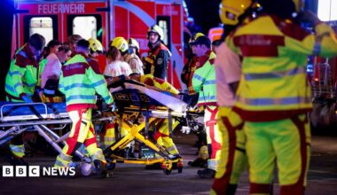 One dead, 16 injured at Berlin Pride event, police say, after vehicle driven into crowd