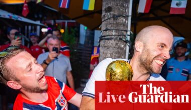 World Cup 2026: Norway v England buildup; Fifa to sell bits of MetLife pitch; Kane’s round of golf with Trump – live | World Cup 2026