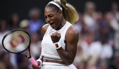 When is Serena Williams playing doubles at Wimbledon with sister Venus?