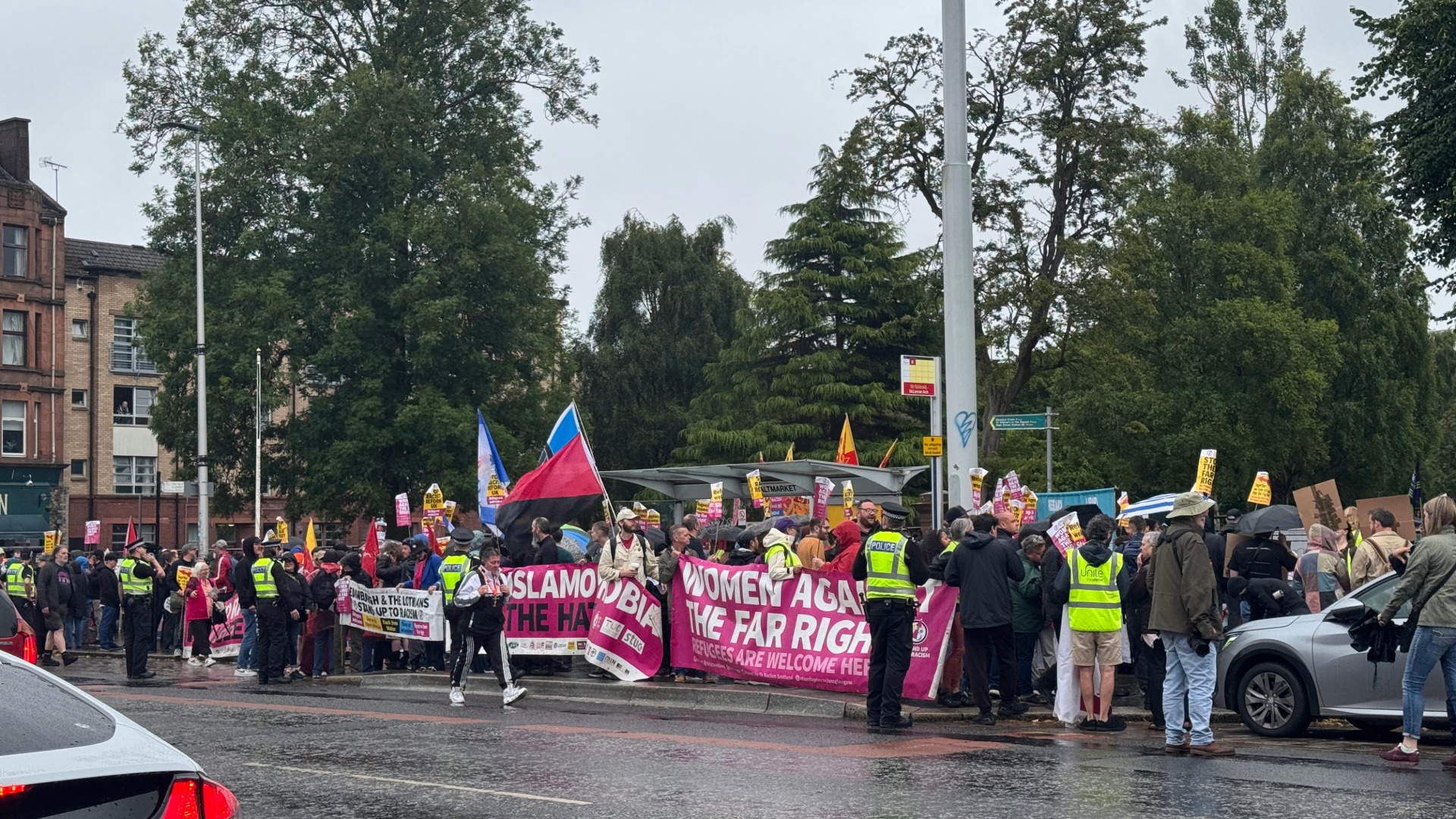 Stand Up to Racism counter protest
