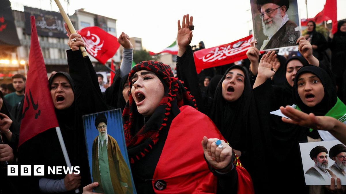 Thousands on streets in Iranian capital for former Supreme Leader Ayatollah Ali Khamenei’s funeral procession - follow live
