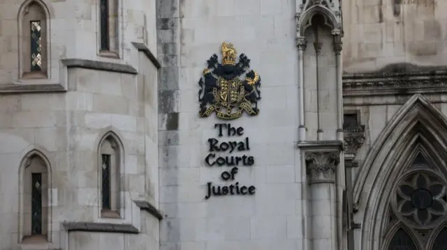 A close up shot of the Royal Courts of Justice