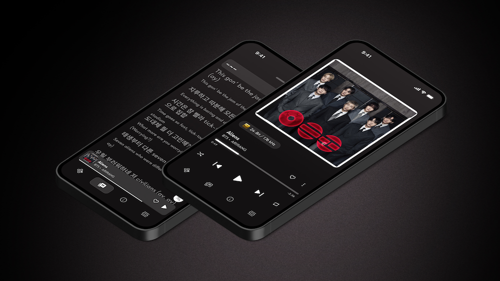 Qobuz screenshots on an Android phone