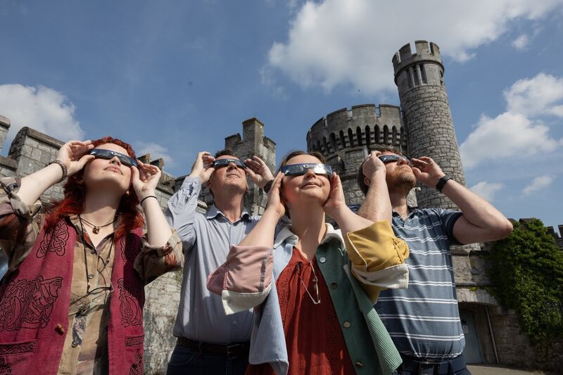 Dr Niall Smith, head of research at Munster Technological University and head of MTU Blackrock Castle Observatory; Caoimhe Lyons, a mathematical sciences and physics graduate and science facilitator at MTU Blackrock Castle Observatory; Dr Melissa Courtney, Blackrock Castle Observatory; and Alan Giltinan, centre manager and researcher at Blackrock Castle Observatory. Picture: Darragh Kane