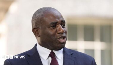 Deputy Prime Minister David Lammy speaking to the media in Downing Street, London, after Prime Minister Sir Keir Starmer resigned as PM and leader of the Labour Party less than two years after coming to power.