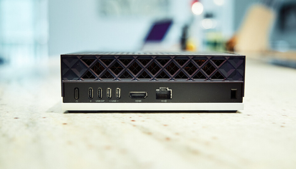 Just like the DGX Spark, the Ryzen AI Halo sports four USB-C ports, one of which is for power, along with HDMI and a 10 Gbps RJ45 network port. Notably missing is any kind of high-speed networking.