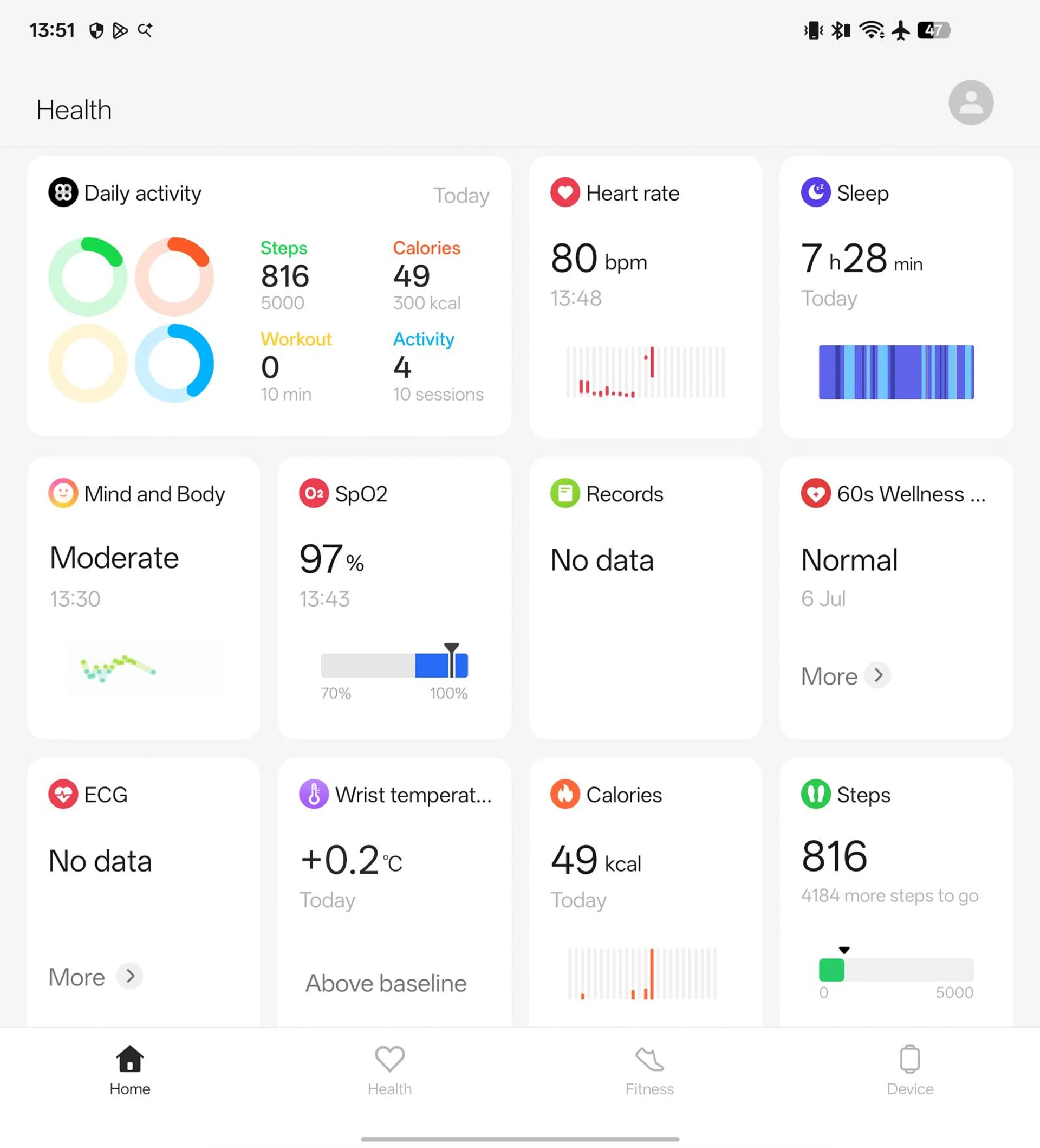 OPPO OHealth app