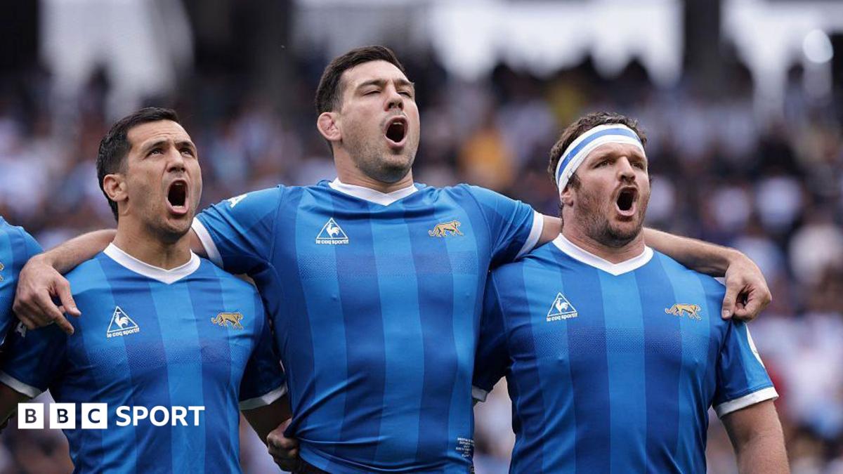 Argentina before playing England in the Nations Championship
