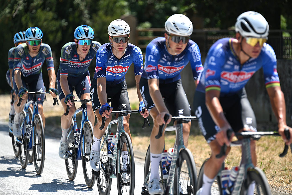 PAU, FRANCE - JULY 08: Ramses Debruyne of Belgium and Team Alpecin-Premier Tech competes during the 113th Tour de France 2026, Stage 5 a 158.3km stage from Lannemezan to Pau / #UCIWT / on July 08, 2026 in Pau, France. (Photo by Tim de Waele/Getty Images)