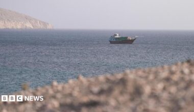 The Strait of Hormuz on Thursday