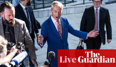 Labour calls on Farage to ‘come clean’ over £5m gift and work with crime agency over money laundering concerns - UK politics live | Politics