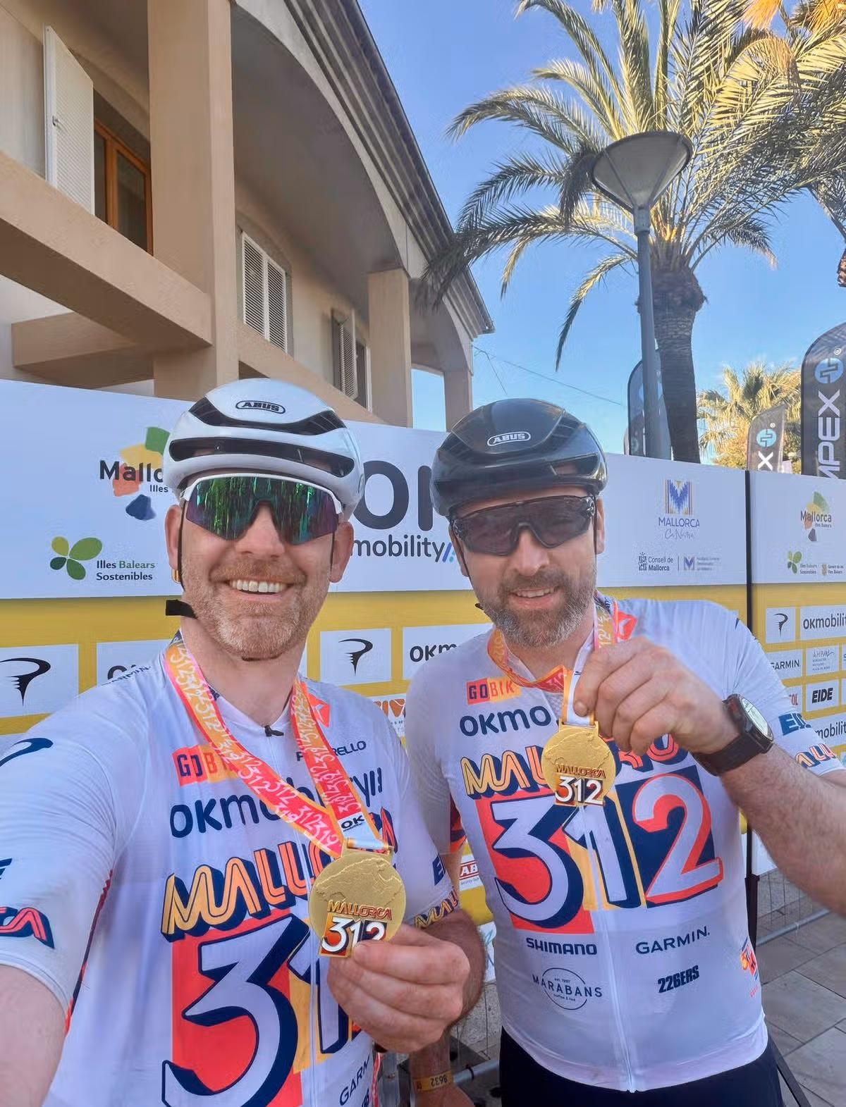 Just before his diagnosis, Paul and his friend Gareth completed the Mallorca 312 - 312kms cycling in the hot Mallorca sun