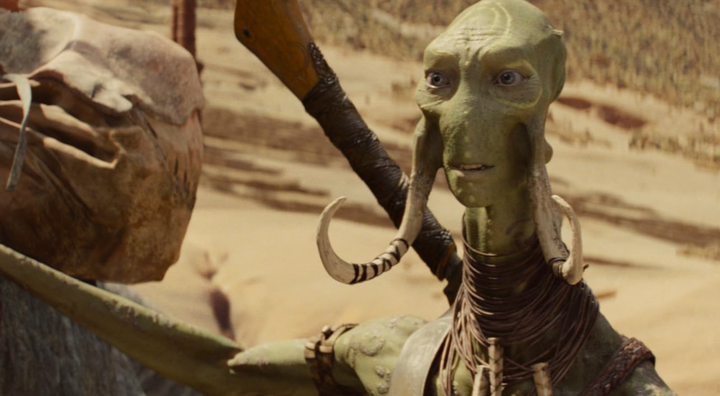 Samantha Morton's character, Sola, in John Carter