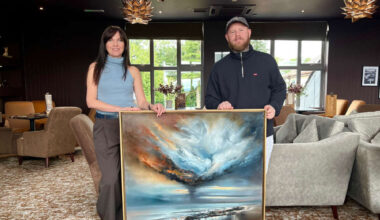 Paintings from Lancaster based artist go on display at Masterchef star’s restaurant