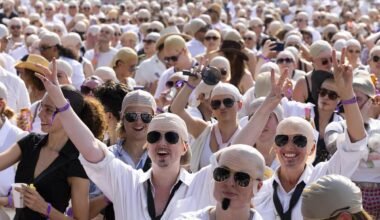 Count begins as Pitbull aims for record gathering of people wearing bald caps - London Evening Standard