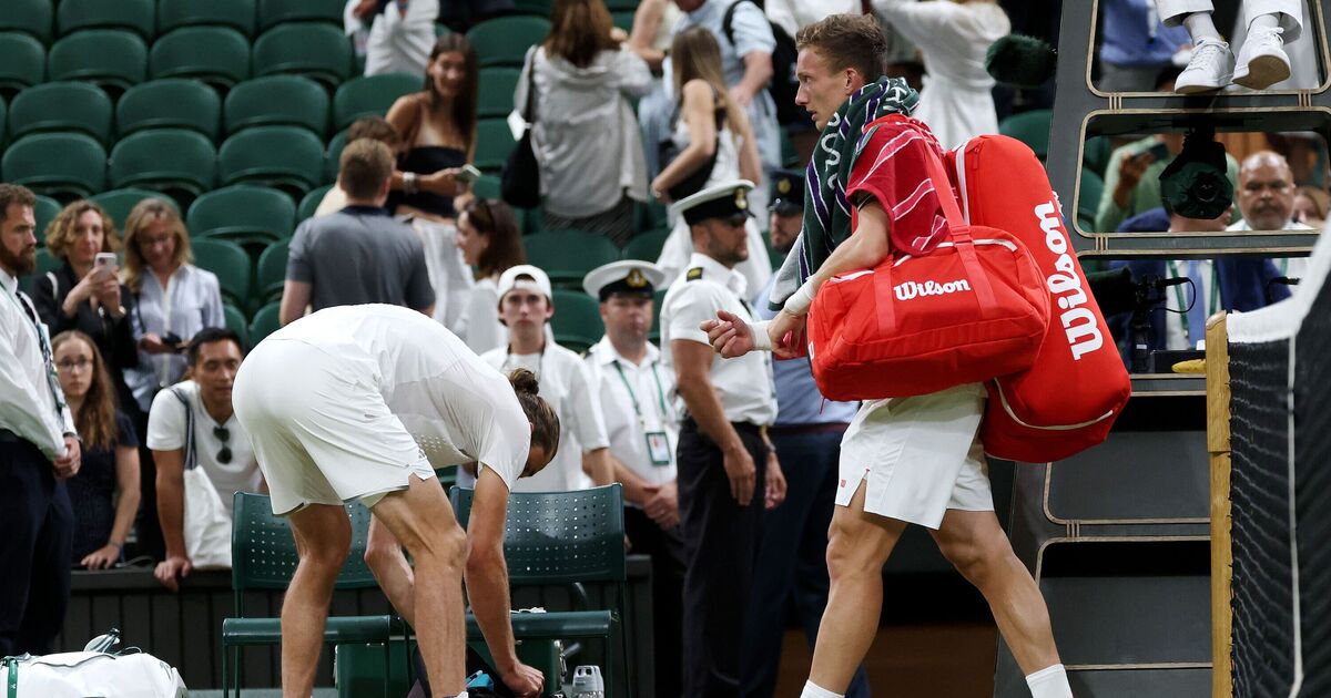 Wimbledon LIVE: Two players ordered off court in huge handshake row | Tennis | Sport