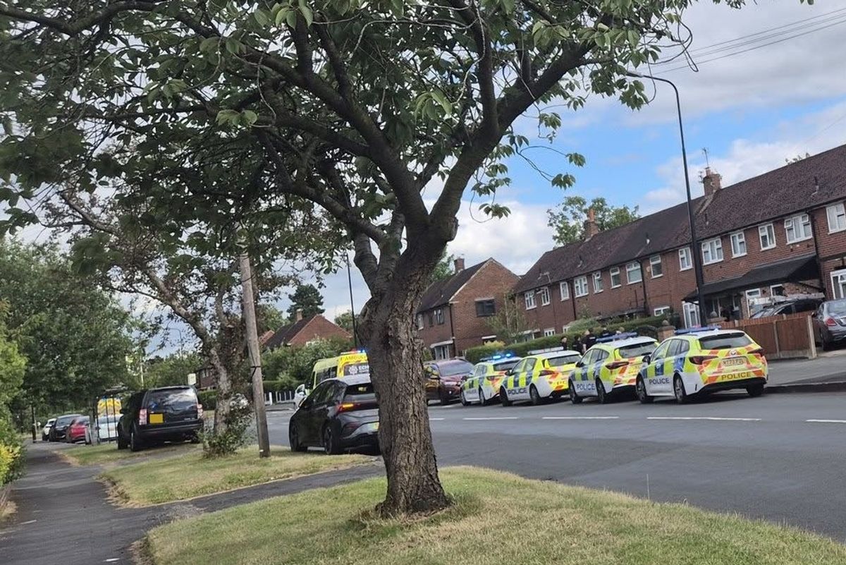 Police and paramedics at the scene