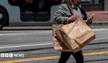 Woman shopping at Macys