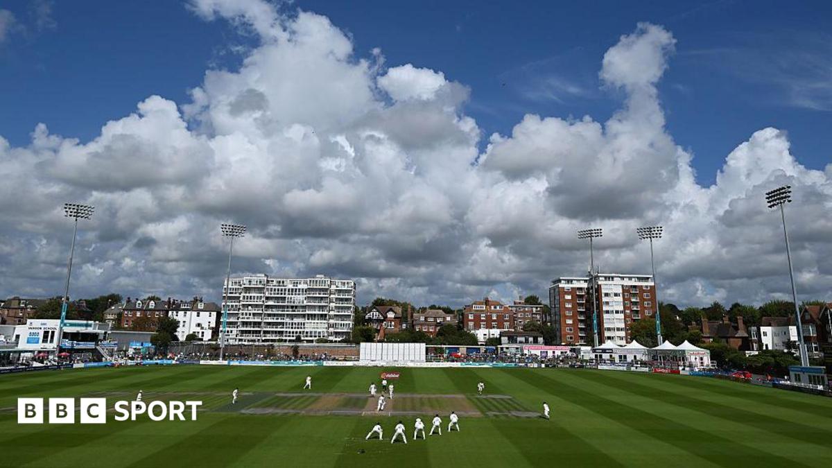 General view on Day 2 of the Rothesay County Championship Division 1 match between Sussex and Hampshire at The 1st Central County Ground on September 09, 2025 in Hove, England.