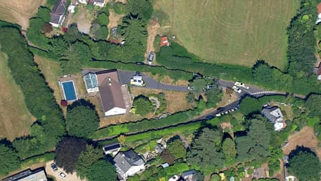 An aerial view of Ann Widdecombe’s house