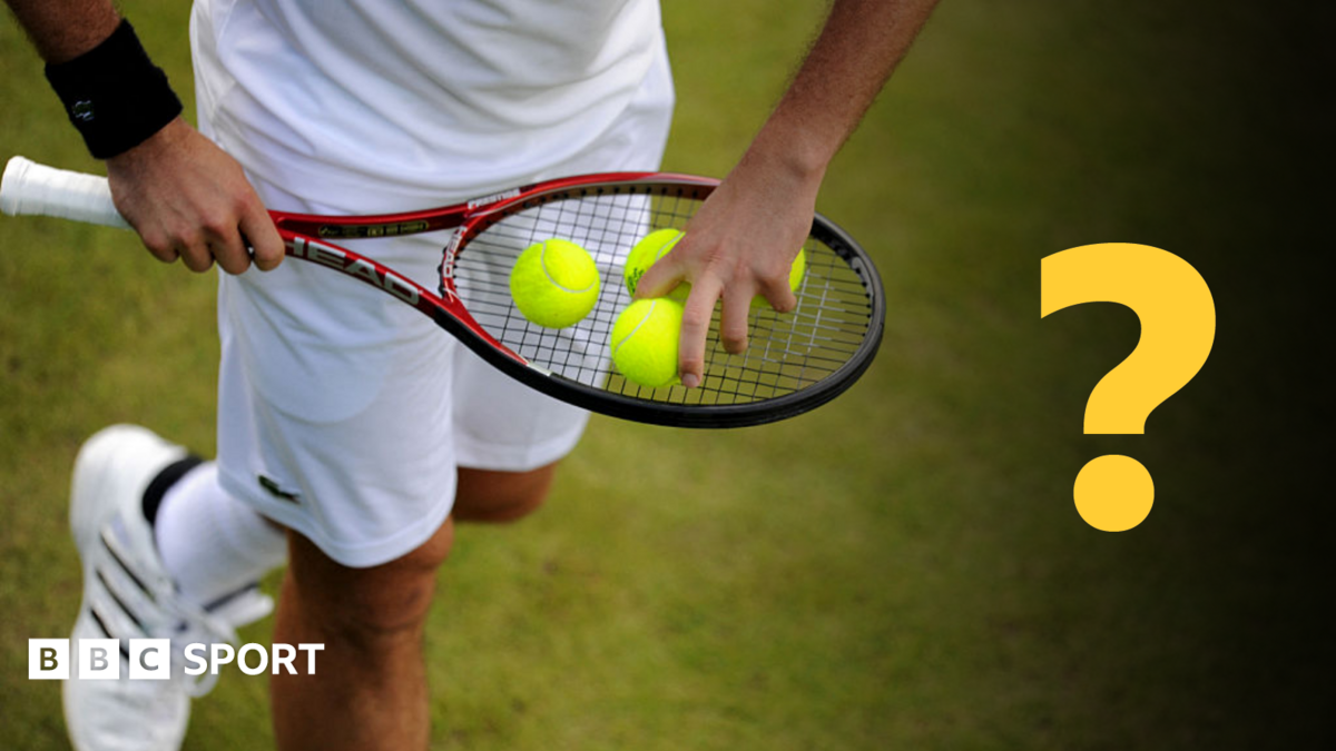 Unknown tennis player on question graphic