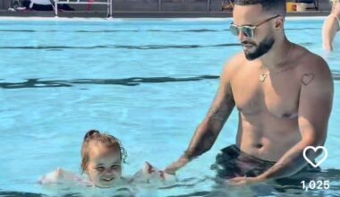 JLS singer Aston Merrygold enjoys family day out at Newbury Lido with family video shared on Instagram