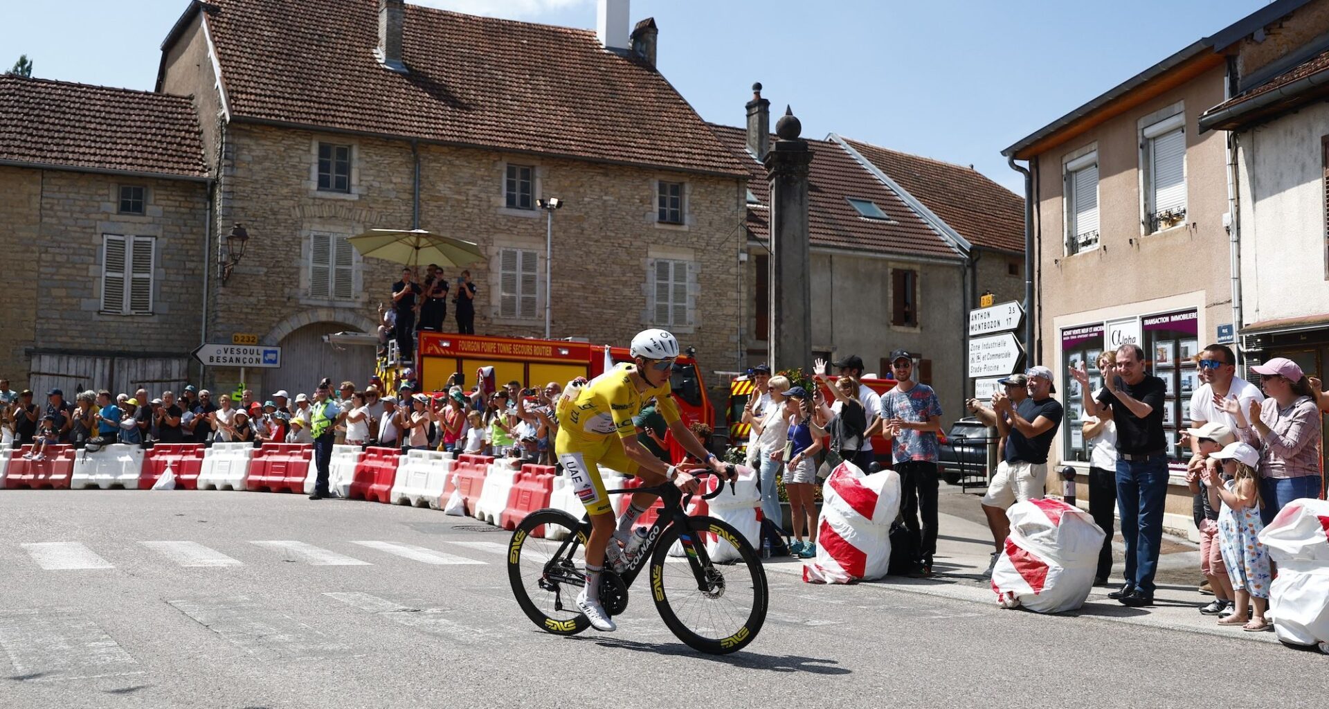 'It's a hard job, don't be fooled' – Tadej Pogačar turns bottle-fetcher as he gets a taste of his teammates' Tour de France workload