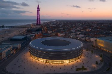 Artist impression of how an arena in Blackpool might look