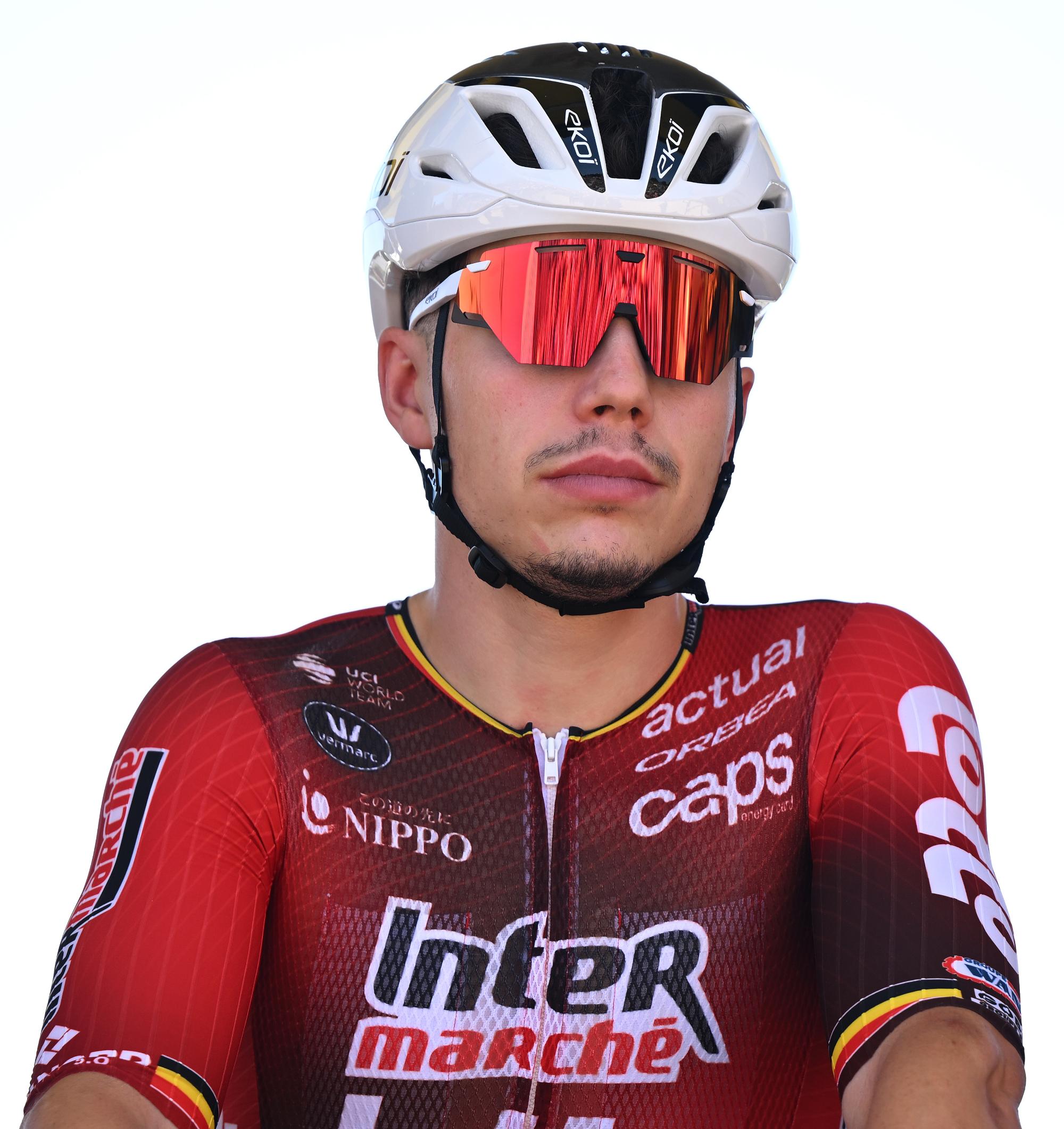 Arnaud De Lie looks bored