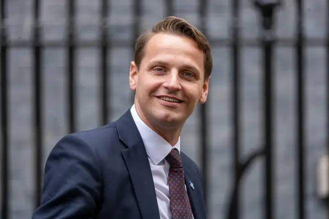 London, UK. 17th Oct, 2024. Blue Cross Petition to ban Greyhound racing delivered to 10 Downing Street with a delegation including Professor David Olusoga. Pictured Mike Tapp MP Credit: Ian Davidson/Alamy Live News