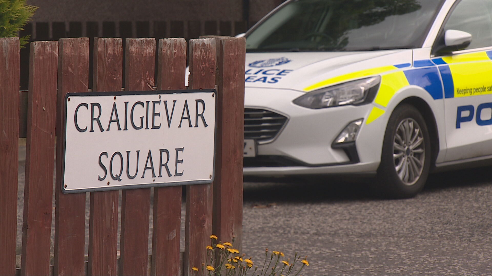 Police remain at the scene