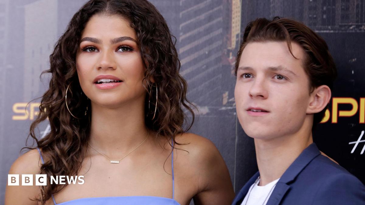 Tom Holland and Zendaya together promoting Spider-Man: Homecoming in 2017