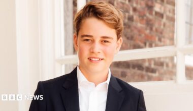 A pic of Prince George in a suit