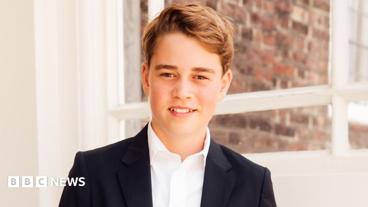 A pic of Prince George in a suit