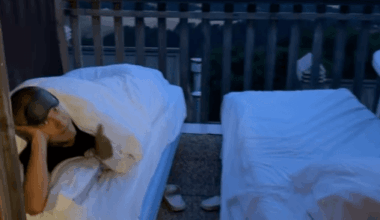 Tour de France cyclists sleep outside after being given “questionable” hotel room