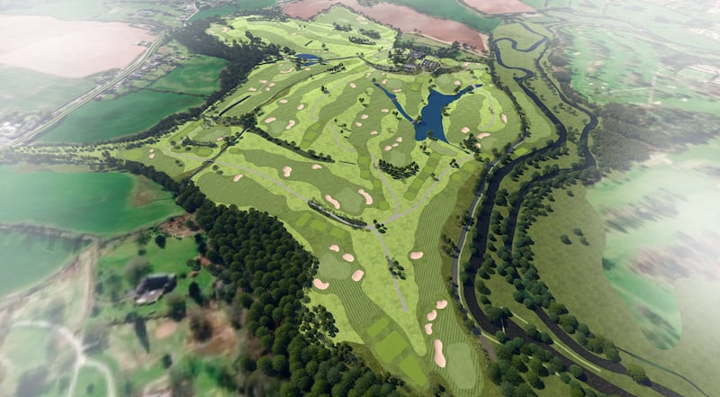 Another digital graphic of how the course will look.