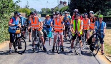 ‘Breaking the Boundaries’: Mass ride to Henry Moore Studios & Gardens and back highlights town council’s resolve to break down barriers to cycling in Bishop’s Stortford