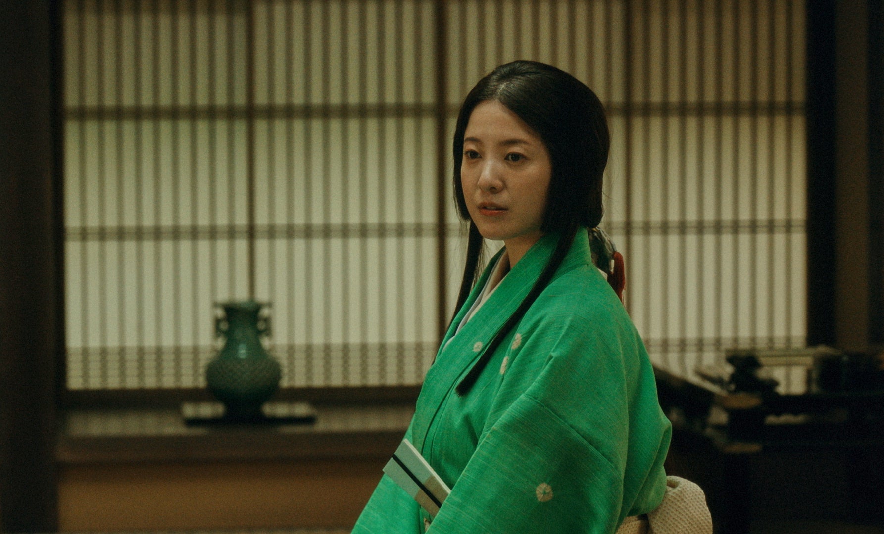 Yuriko Yoshitaka in a scene from The Samurai and the Prisoner